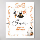 Little Boo halloween Clothesline-Favoriten Poster (Vorne)