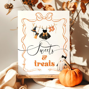 Little Boo halloween Clothesline Süßigkeiten und L Poster