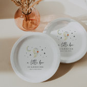 Little Boo Halloween Cute Ghost Baby Shower Pappteller