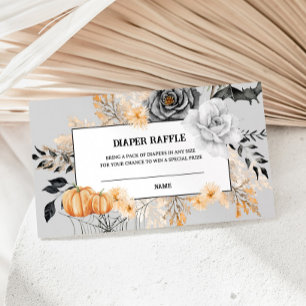 Little Boo Halloween Diaper Raffle Enclosure Card Begleitkarte