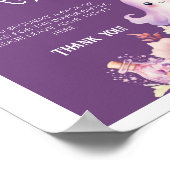 Little Boo Halloween Diaper Tombolendusche Poster (Ecke)