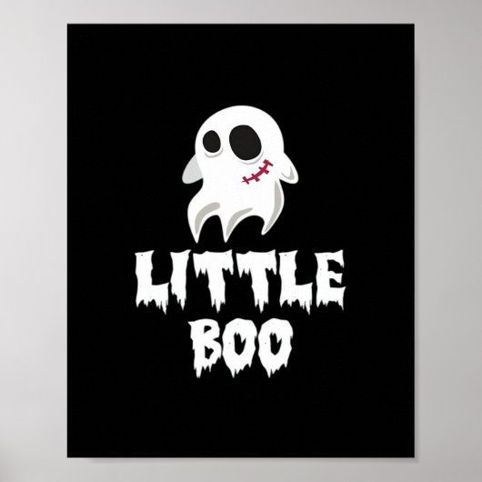 Little Boo Halloween Druckdesign Poster (Vorne)