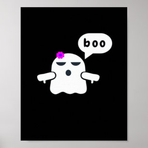 Little Boo Halloween-Druckdesign Poster