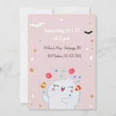 Little Boo Halloween Einladung (Rückseite)