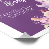 Little Boo Halloween Fall Floral Books für Baby Poster (Ecke)