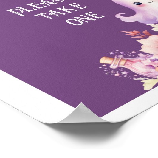 Little Boo halloween Favoriten bitte eine nehmen Poster (Ecke)