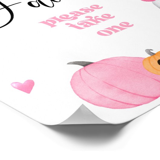 Little Boo halloween Favoriten bitte eine nehmen Poster (Ecke)