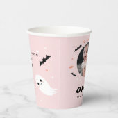 Little Boo Halloween Foto pink Pappbecher (Rechts)