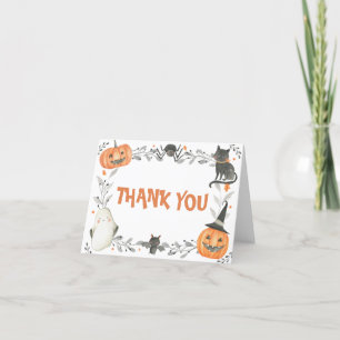 Little Boo Halloween Geburtstagsparty Danke-Card Dankeskarte