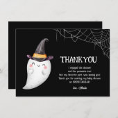 Little Boo Halloween-Geisterdusche Dankeskarte (Vorne/Hinten)