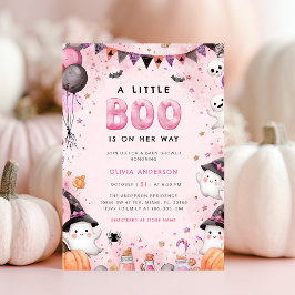 Little Boo Halloween Ghost Baby Dusche Einladung