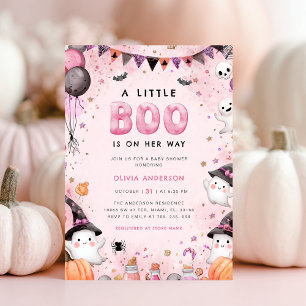 Little Boo Halloween Ghost Baby Dusche Einladung