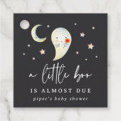 Little Boo Halloween Ghost Baby Dusche Geschenkanhänger (Vorderseite)