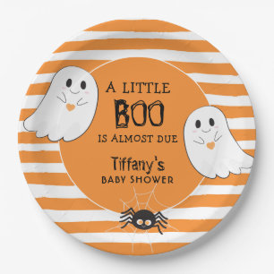 Little Boo Halloween Ghost Baby Dusche Pappteller