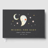 Little Boo Halloween Ghost Baby Shower Gästebuch (Vorderseite)