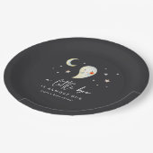 Little Boo Halloween Ghost Baby Shower Pappteller (Schrägansicht)