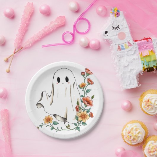 Little Boo Halloween Ghost, Halloween, Ghost, Pappteller (Party)