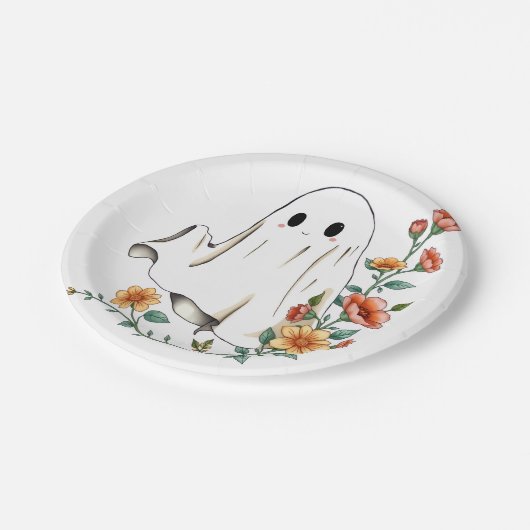 Little Boo Halloween Ghost, Halloween, Ghost, Pappteller (Schrägansicht)