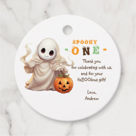 Little Boo Halloween Ghost jedes Alter 1. Geburtst Geschenkanhänger