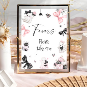 Little Boo Halloween Girl Baby Shower Favoriten Poster