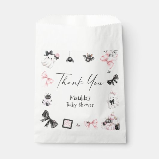 Little Boo Halloween Girl Babydusche Geschenktütchen (Vorderseite)