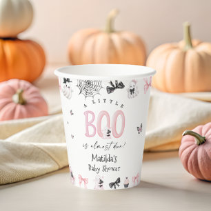 Little Boo Halloween Girl Babydusche Pappbecher