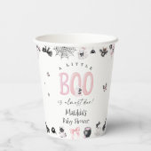 Little Boo Halloween Girl Babydusche Pappbecher (Rückseite)