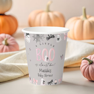 Little Boo Halloween Girl Shower Paper Cups Pappbecher
