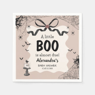 Little Boo Halloween Gothic Baby Shower Serviette