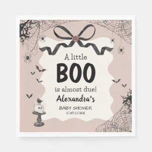 Little Boo Halloween Gothic Baby Shower Serviette