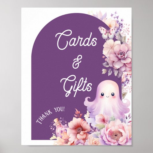 Little Boo halloween Karten und Geschenke Babydusc Poster (Vorne)