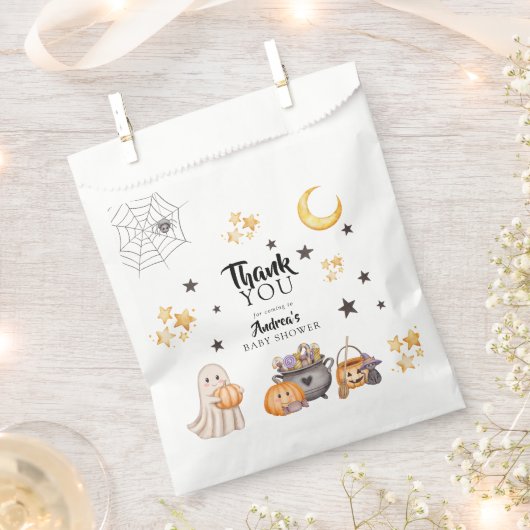 Little Boo Halloween Kinderdusche Danke Geschenktütchen (Ausgeschnitten)