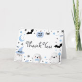 Little Boo Halloween Kinderdusche Danke Karte (Vorderseite)