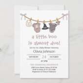 Little Boo Halloween Kleiderdusche Einladung (Vorderseite)