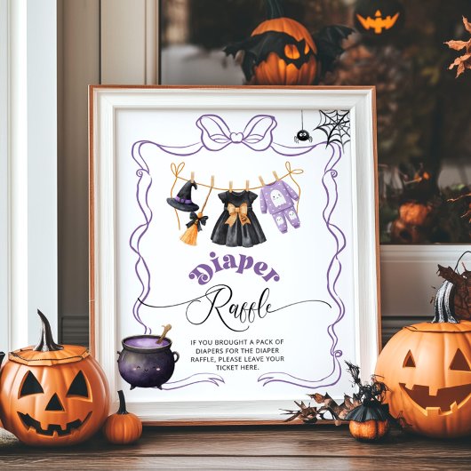 Little Boo Halloween Lila Windelraffinerie Poster