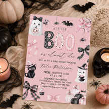 Little Boo Halloween Mädchen Baby Shower Einladung