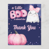 Little Boo Halloween Mädchen Dusche danke (Vorderseite)