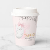 Little Boo Halloween Mädchen Dusche Pappbecher (Rückseite)