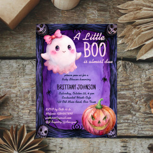 Little Boo Halloween niedliche Geisterdusche Einladung