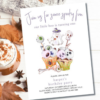 Little Boo Halloween-Party Food 1. Geburtstag Einladung