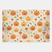 Little Boo Halloween Pattern Baby Dusche Geschenkpapier Set (Vorderseite)