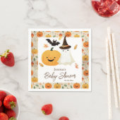 Little Boo Halloween Pattern Baby Dusche Serviette (Beispiel)