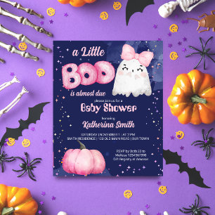 Little Boo Halloween Pink Mädchen Dusche einladen