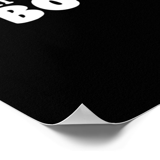 Little Boo Halloween Print Design Poster (Ecke)