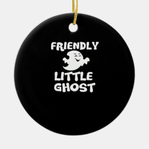 Little Boo Halloween Print Keramik Ornament