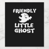 Little Boo Halloween Print Weinetikett (Einzelnes Label)