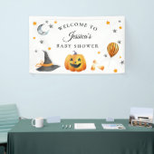 Little Boo Halloween Pumpkin Baby Dusche Willkomme Banner (Messeveranstaltung)