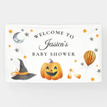 Little Boo Halloween Pumpkin Baby Dusche Willkomme