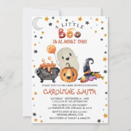 Little Boo Halloween Pumpkin Baby Shower Einladung
