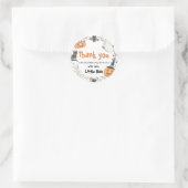 Little Boo Halloween Pumpkin Baby Shower Stickers (Tasche)